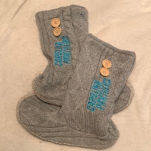 Carolina Panthers hard soled slippers